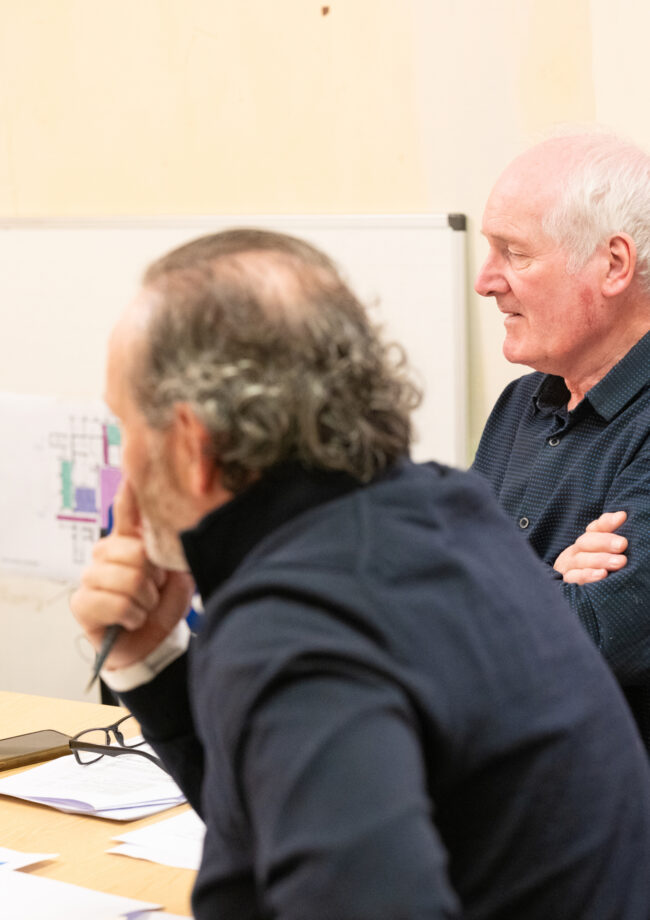 Two Bronte trustees during a Board meeting at The Bronte Youth and Community Centre