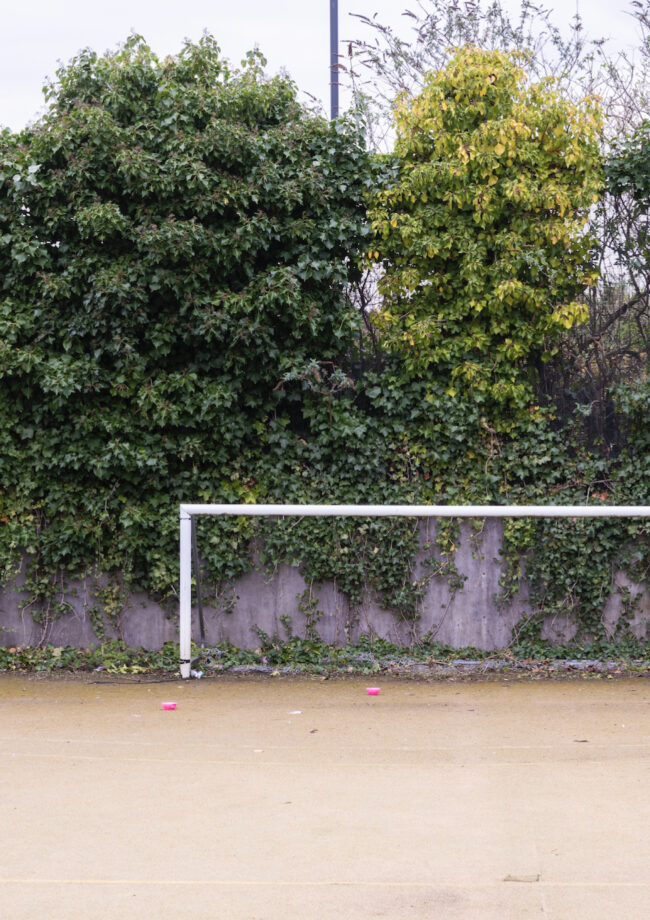 Goalposts on the Bronte's 7 a side football pitch available for rent in Liverpool City Centre at The Bronte Youth and Community Centre